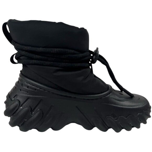 Crocs Echo Mens Size 3 Rain Boots Black Winter Slip-On Ankle Chunky Womens 5 New main image 9